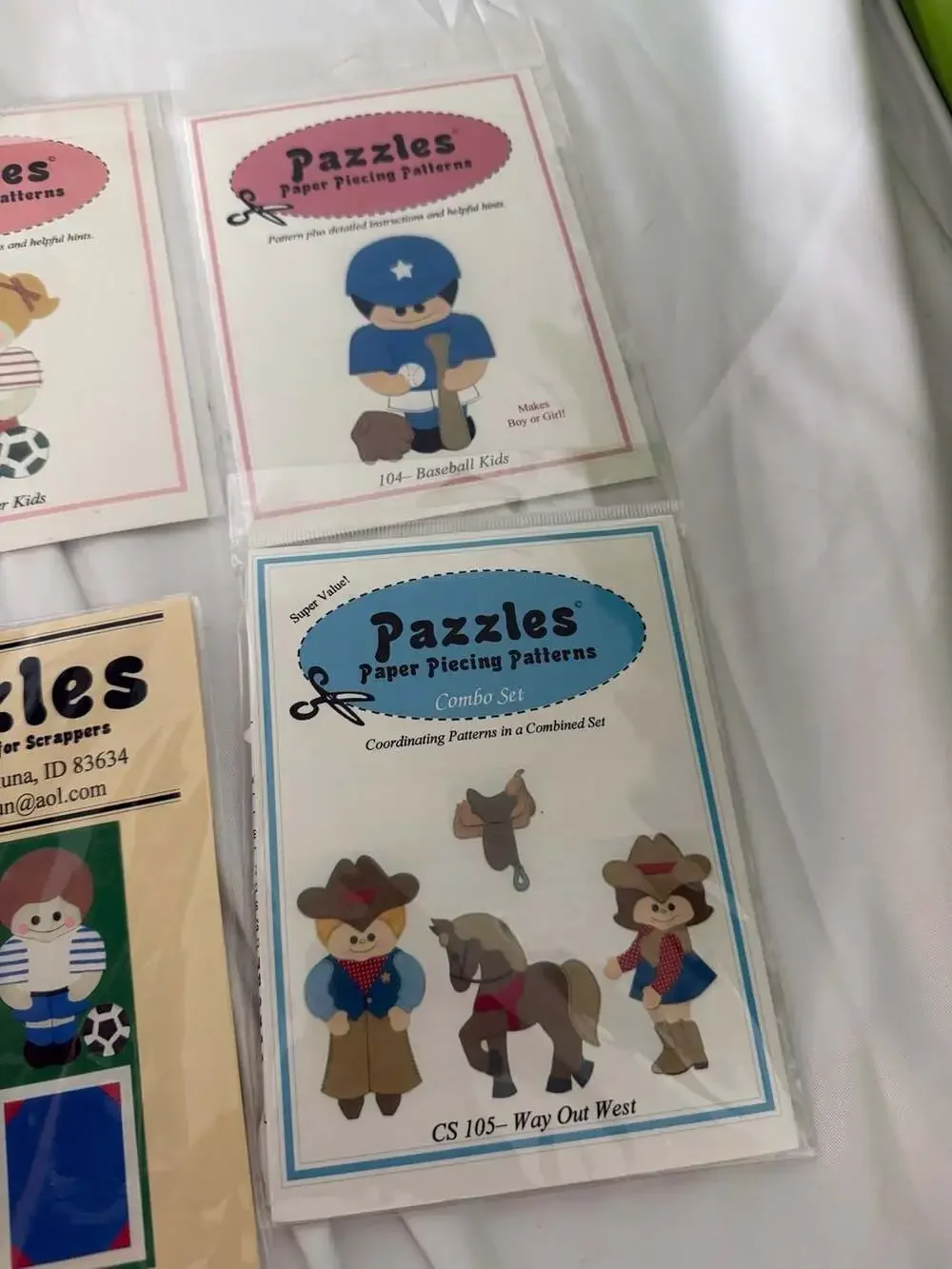 Pazzles Paper Piecing Patterns Lot of 6 Scrapbooking Die Cut Templates
